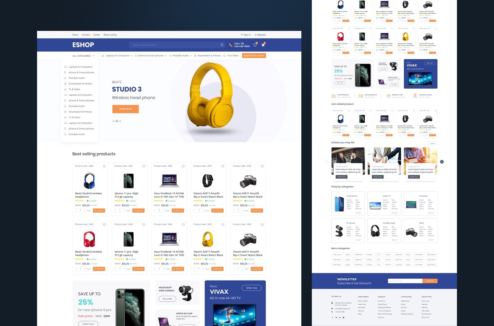 Eshop ecommerce website