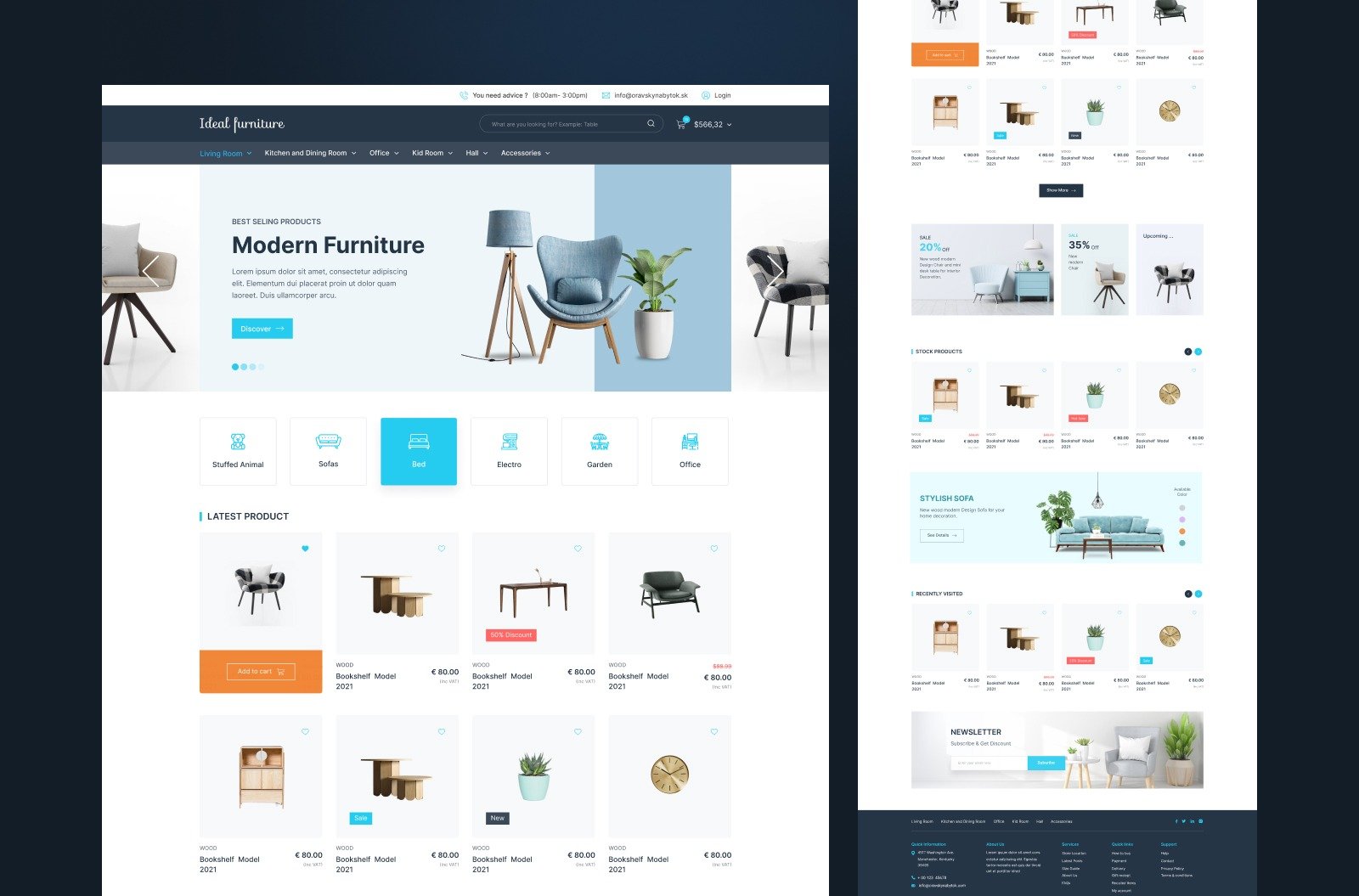 Furniture ecommerce website