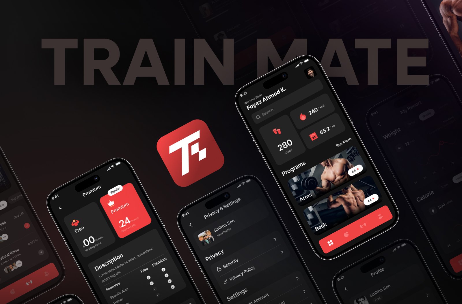 Trainmate fitness app