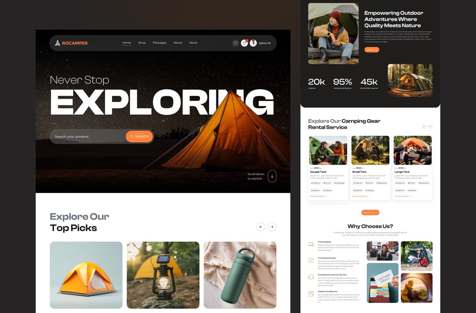 Camping online store