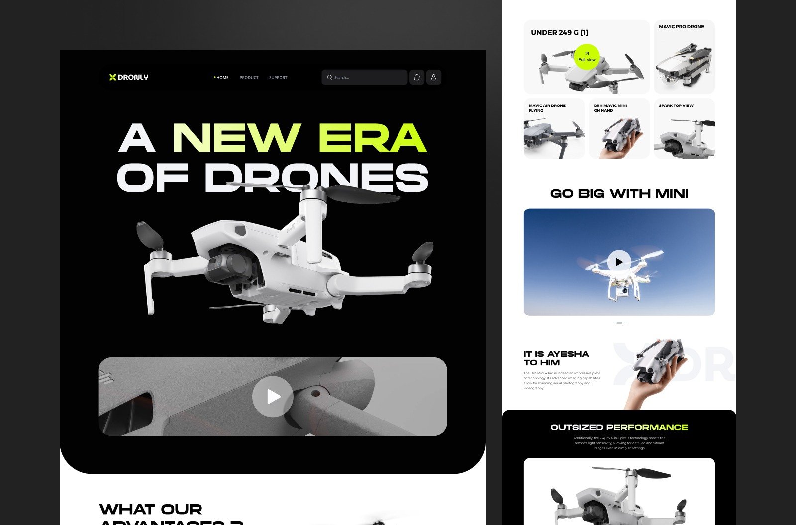 Drone ecommerce website